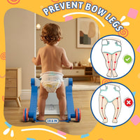 HYES 5 in 1 Push Walker for Toddler Boy - Blue - image 4