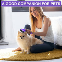 Self Cleaning Slicker Brush for Dog and Cat Shedding – Essentials for Dogs - Purple - image 4