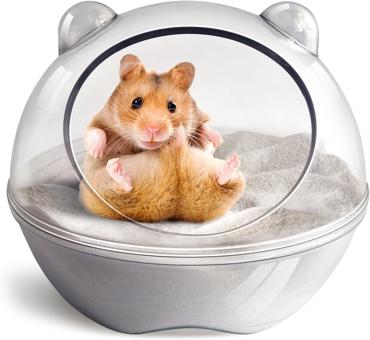 Hamster Bathtub, Hamster Bathroom, Sand Bath Container - S 4.4x4.4x3.5 inch