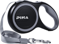 Retractable Dog Leash, 26ft Dog Leash for Small Medium Large Dogs Up to 110lbs, 360° Tangle-Free - 16 ft / Black Gray