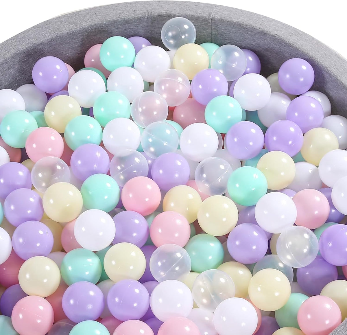 Heopeis green ball pit balls, 2.75 inches, crush proof plastic for kids - view 11