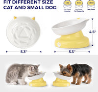 Y YHY Ceramic Cat Slow Feeder - Yellow / 6 inches - image 3