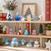 DIYDEC 60PCS Luminous Mini Resin Animals 60 Styles Miniatures Glow - 60pcs Blue Christmas Miniature - image 4