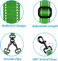Double Dog Leash, No Tangle Dual Leash - Grass Green - image 4