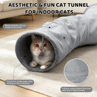 Cat Tunnels for Indoor Cats - Grey - image 3