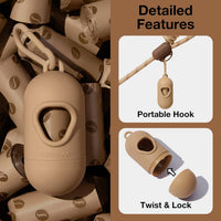 VETRESKA Dog Poop Bags with Handles 240 Count - Coffee / 1 Count (Pack of 450) - image 3