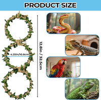 2 Pack Snake Climbing Rings for Ball Python & Corn Snake - Green - image 2