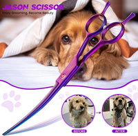 JASON Dog Grooming Thinning Scissors - Purple / 7.01 - image 2