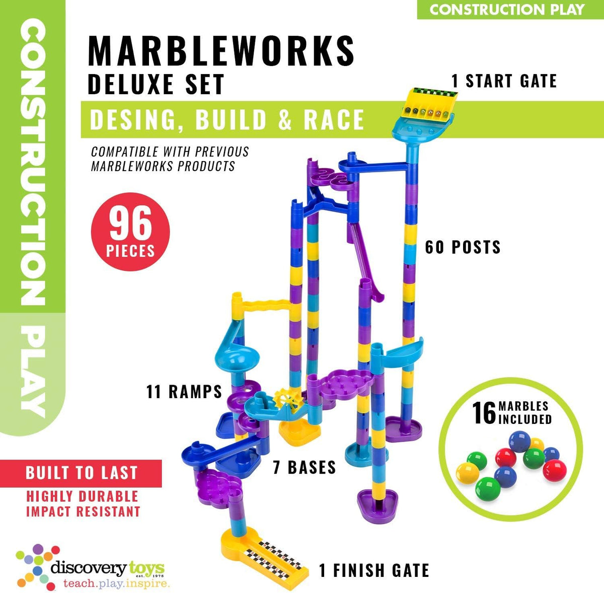 Discovery Toys MARBLEWORKS Marble Run Starter - Deluxe Set - image 2