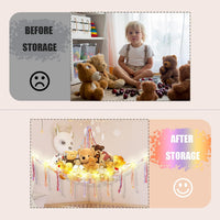 CERETIA Stuffed Animal Hammock Large Corner Plushie Net Storage - Rainbow / Jumbo-(Package of 1) - image 4