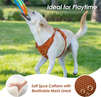Sunraymascota No Pull Dog Harness for Medium Sized Dogs Puppy Vest - Carmel Brown / XS(Neck:11.8-16.5", Chest:14.2-19.7") - image 3