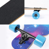 TLHB 41 inch drop through longboard skateboard with 9-ply maple deck and PU wheels - view 19