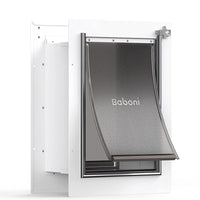Baboni Pet Door for Wall, 3-Flap - 2-Flap(Metal Frame,Aluminum Lock) / Medium