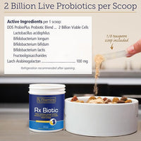 Rx Vitamins Rx Biotic - Probiotic Powder for Dogs and Cats - Cat Digestive Support & Probiotic for Dogs Gut Health - Dog Probiotics for Digestive Health - 2.12oz