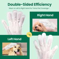 32 PCS Unscented Extra Thick Pet Bathing Wipes for Dogs & Cats - UNSCENTED / 32 Glove Wipes - image 4