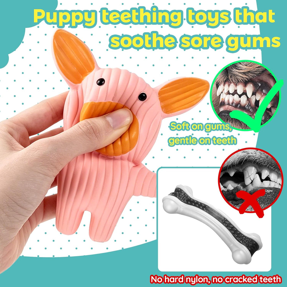 LECHONG 5 Pack Latex Dog Toys for Small Dogs - image 4