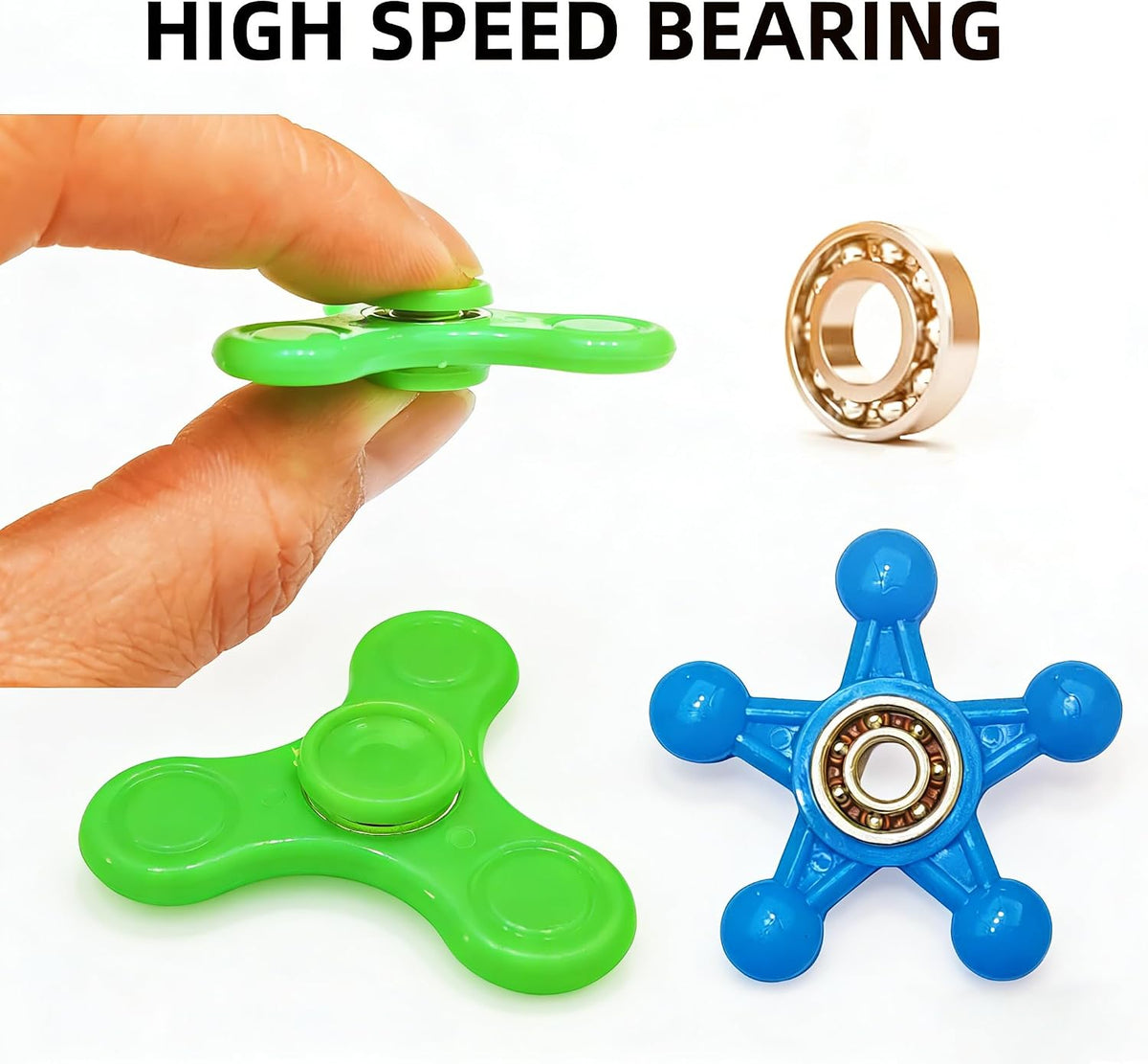 Fidget Spinners Bulk-Mini Fidget Spinner Toys – Fun for Kids & Family - 200 - image 3