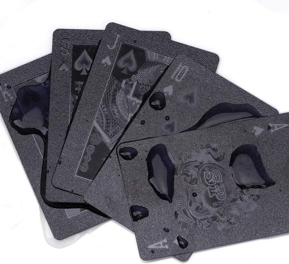 EAY Gold Waterproof Playing Cards - Black 1-pack - image 4