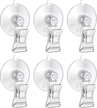 Pawfly 6 pack clear aquarium suction cups with clips for feeding veggies and holding plants