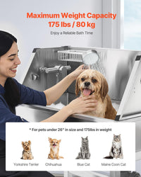 VEVOR Professional Dog Washing Station, Showerhead, Storage Rack - 34 inch - image 4