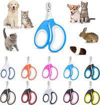 20 Pcs Cat Nail Clipper Bulk Kitten Claw Trimmer Pet Nail Cutter Claw Care for Cats, Kittens, Bunny, Puppy, Rabbit, Gatos, and More
