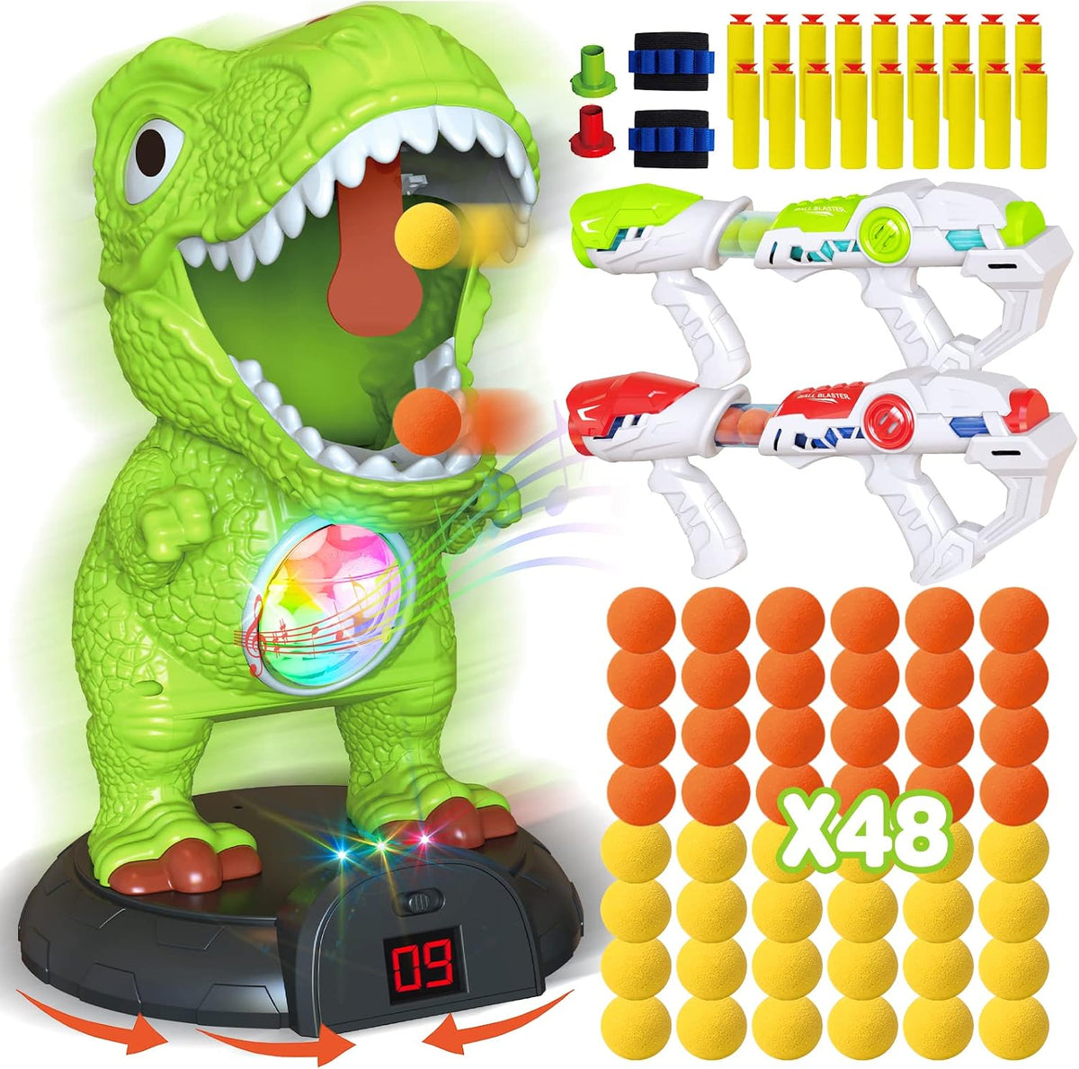 Moveable Dinosaur Shooting Game Toy