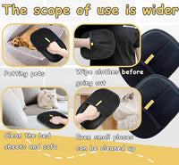 Pet Hair Remover Electrostatic Gloves for Cats Dogs 2025 Reusable Cat Hair Removal Glove, Static Electricity Pet Hair Remover for Couch, Carpet, Clothing, Car Seats (2Pcs)
