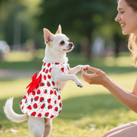 choyaxo Floral Dog Dress Cute Dog Skirt Pet Dress Summer Pet Clothes - Fruits / X-Small - image 4