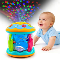 Tsomtto Toddler Toys Ocean Projector Rotating Musical Learning Toys – Fun for Kids & Family