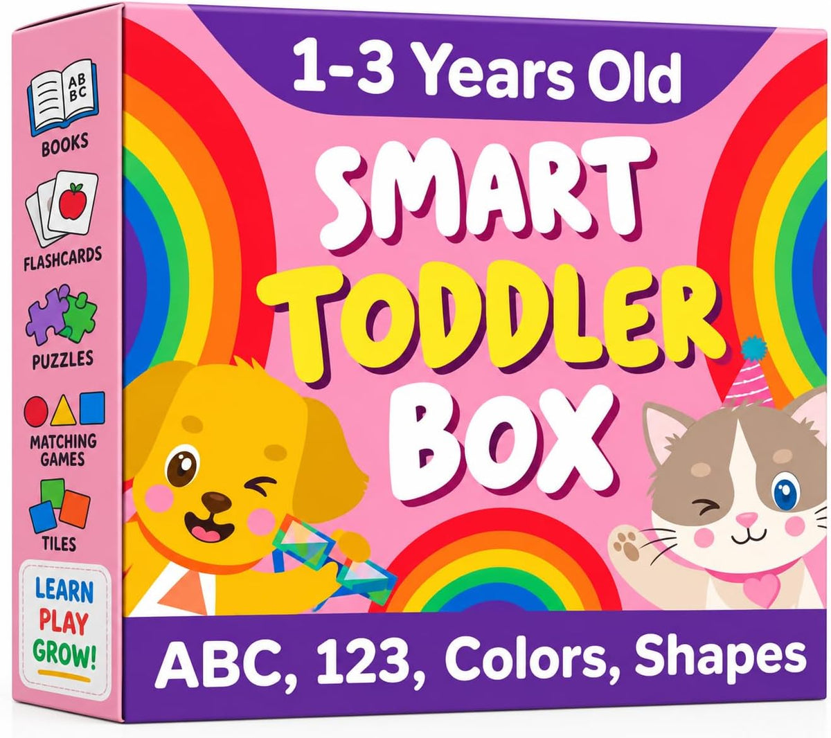 TOYVENTIVE learning toys set for 2 year olds with books, puzzles and matching games - view 6