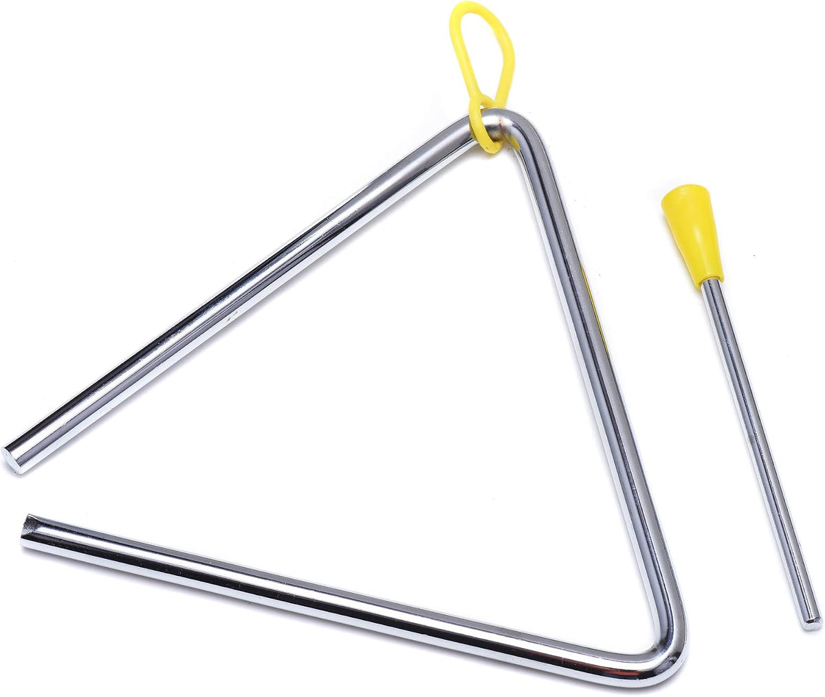 6 Inch Musical Steel Triangle Percussion Instrument With Striker – Fun for Kids & Family - 6 Inch - image 3