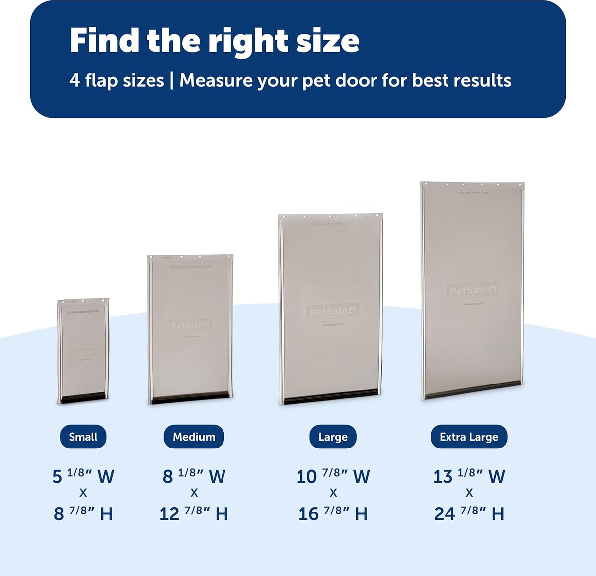 PetSafe Freedom Replacement Pet Door Flap, Non-Toxic Material - Small (Pack of 1) - image 4