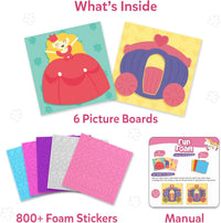 Skillmatics Fun with Foam Sticker Art, Animals, Craft Kit - 3. Unicorns & Princesses - image 2