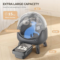 Self Cleaning Litter Box,Automatic Cat Litter Box for Multiple Cats,Robot with APP Control,Smart Dual Safety Protection,Odor-Free Waste Disposal Includes Trash Bags,Grey S20