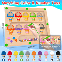 MTYOKILN Magnetic Color & Number Maze - Ice Cream - image 2