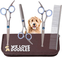Dog Grooming Scissors Kit, Curved - Small