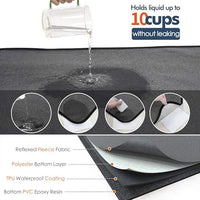 Washable Pee Pads for Dogs 65"x45"/72"x72" Extra Large Reusable Pee Pads Waterproof Pet Mat, Dog Playpen Mats for Puppy Training Whelping Playpen Pads