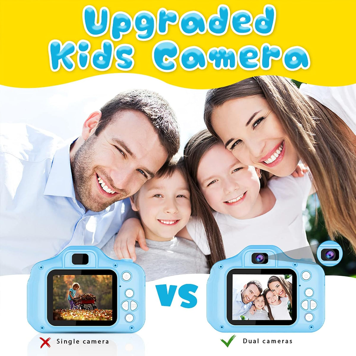 Dylanto Upgrade Kids Selfie Camera - Blue - image 3