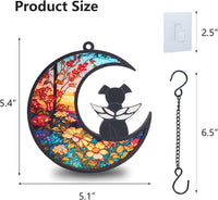Original CCiaga DIY Dog Angel Memorial Suncatcher with Sympathy Card - 1-sunflower - image 2