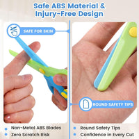 LovesTown 8PCS Kids Safety Scissors, Blunt Tip, Anti-Pinch - image 4