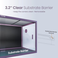120 Gallon Reptile Tank, Stackable 4x2x2 Reptile Enclosure – Essentials for Reptiles And Amphibians - Royal Purple / 120 Gallon - image 4