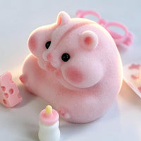 Handmade Hamster Squishy Toy - Pink - image 4