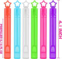 32 Pcs 8 Colors Neon Mini Star Bubble Wand - bubble blower - image 2