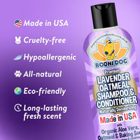 Bodhi Dog Skunk Shampoo | Skunk Smell Odor Remover Cleans & Deodorizes Using Essential Oils - Organic Lavender Oatmeal / 8 Fl Oz - image 2