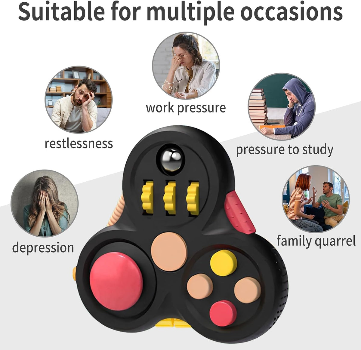 Yrissmiss Fidget Toys for Adults - 1PC-Black - image 2