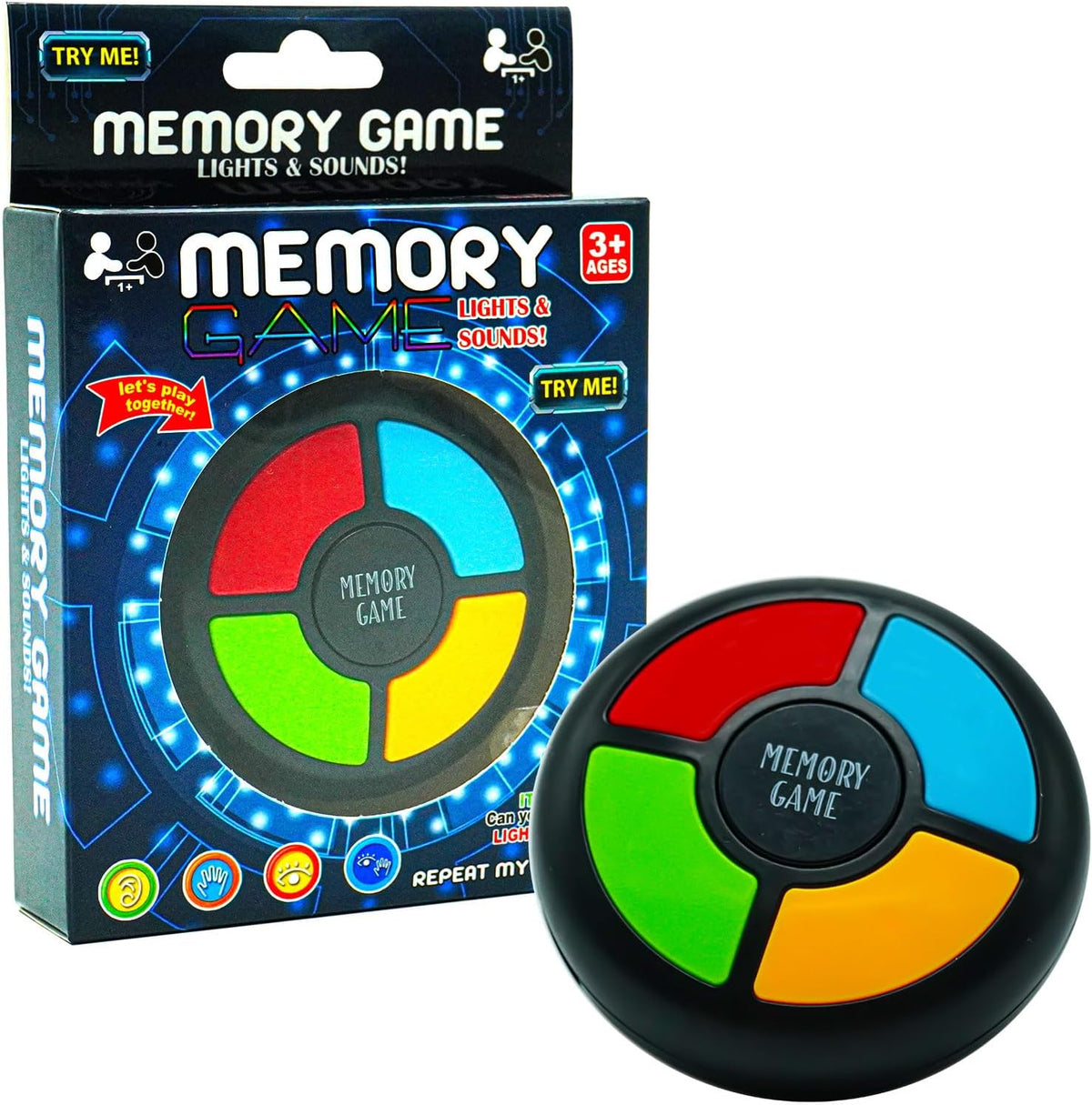 Gelabur Handheld Memory Games for Kids Ages 4-8 - CIRCULAR