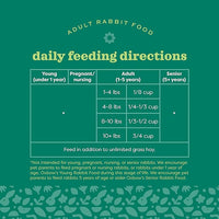 Oxbow Garden Select Rabbit Food, Adult, Made Timothy Hay for Rabbit, Bunny Food Pellets, Non-GMO, No Soy or Wheat, Small Animal Pet Products, Made in USA, High Fiber, 8 lb. Bag