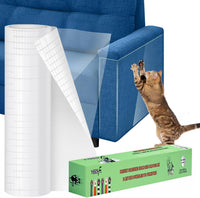 TOOSOFt Anti Cat Scratch Furniture Protector Clear Vinyl 196.9"x16.5" – Essentials for Cats - 196.9"x16.5"