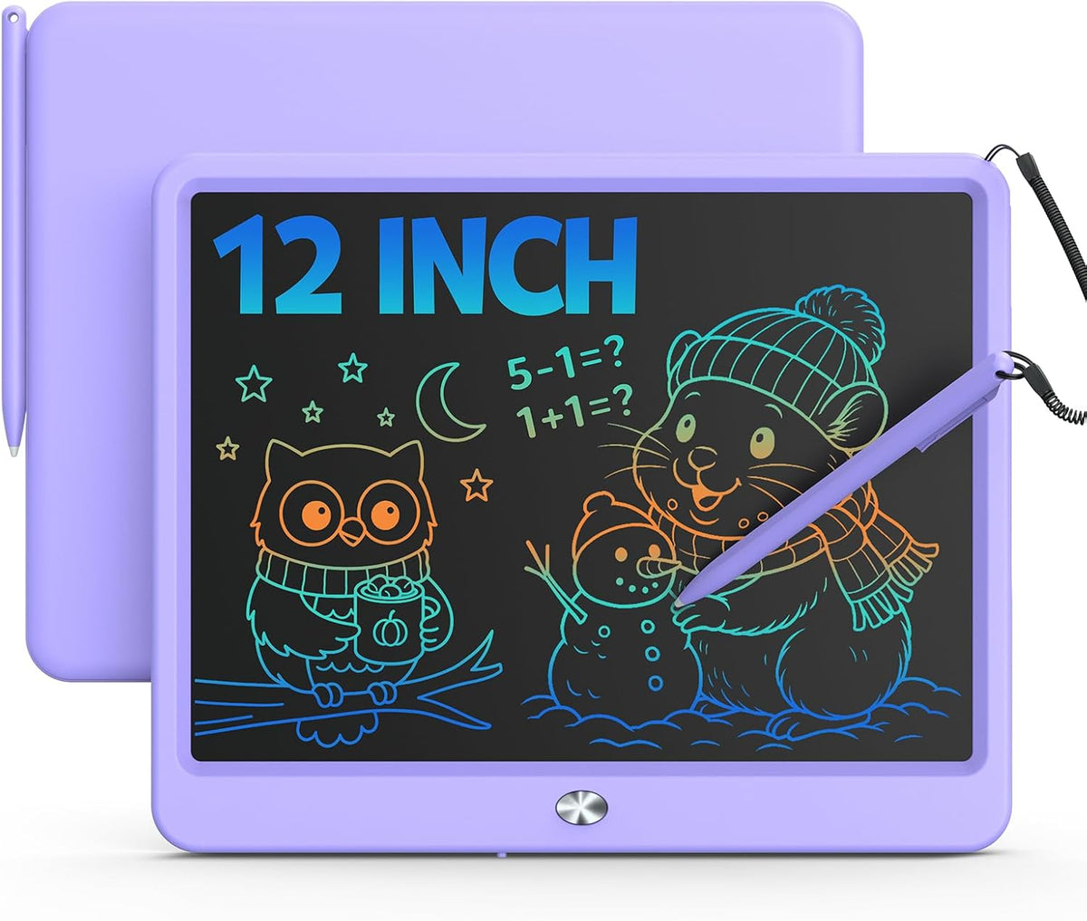 10 Inch LCD Writing Tablet for 3-8 Year Olds - Purple / 12 inch