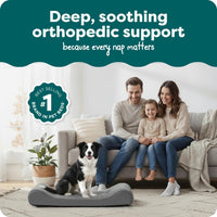 FurHaven Orthopedic Dog Bed for Large Dogs - Large / Gray - image 2